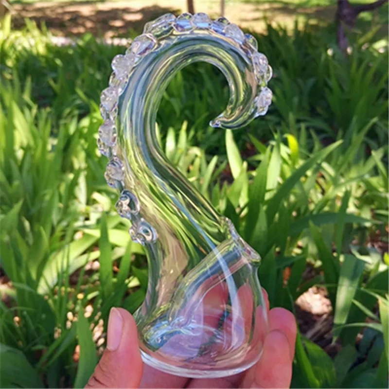 Glass Octopus Beard Shape with 10mm Female Dewar Joint Hookahs Water