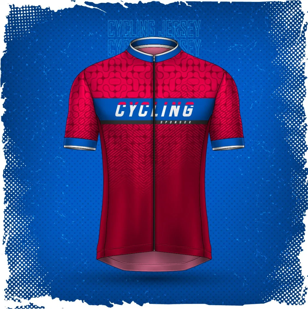 Custom Design Lightweight Breathable Personalized Printing Quick Dry Short Sleeves Cycling Bike Shirt