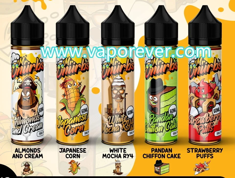 Fruité Vape jus d'E-liquide E-jus pour les produits Vape E cigarette dans le Koweït le prix de l'air e cig Vapeur réglable Stick plat Style Pod tabac Vape jus d'E-liquide