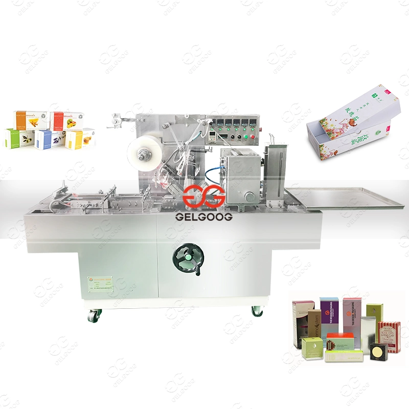 Fully Automatic 3D Bar Soap BOPP Film Overwrap Wrapping Wrapper Packaging Equipment Automatic Box Cellophane Packing Machine
