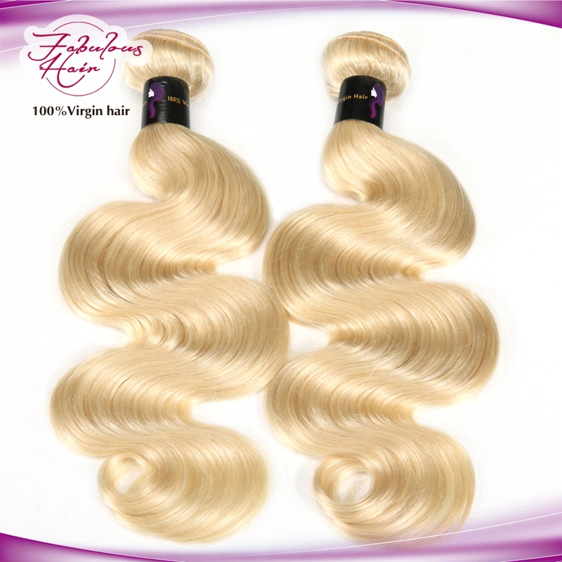 Top Grade Virgin Body Wave Remy Hair Color 613 Loiro Tecido de Cabelo Humano
