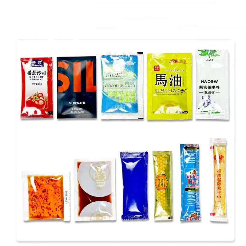 High-Speed Packaging Machine28400 Bags / Hour 10ml Tomato Sauce Small Bag Packaging Machine Electric Soy Sauce Filling