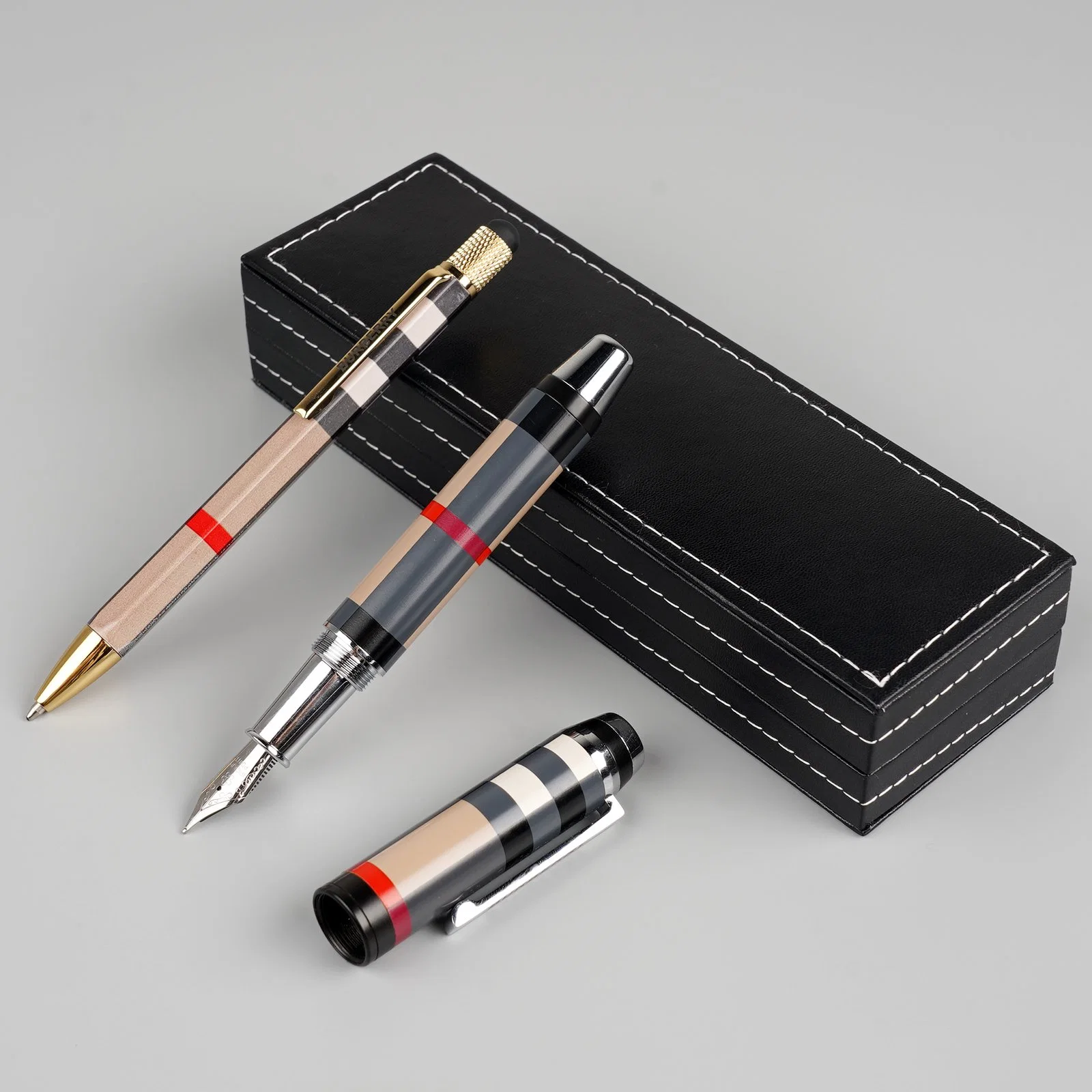 Hochwertiger Business High-End-Metall-Zeichenstift Neutraler Perlstift-Kugel Stift