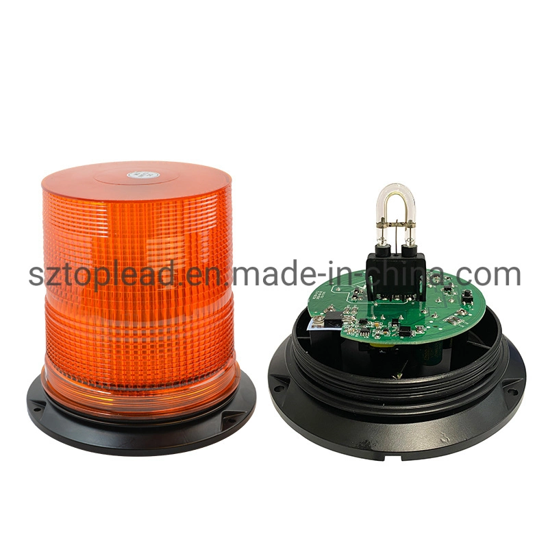 Heavy Duty Mining Vehicle DC12-48V White Xenon Emergency Strobe Light Metal Base Strobe Flashing Warning Lamp Wl27