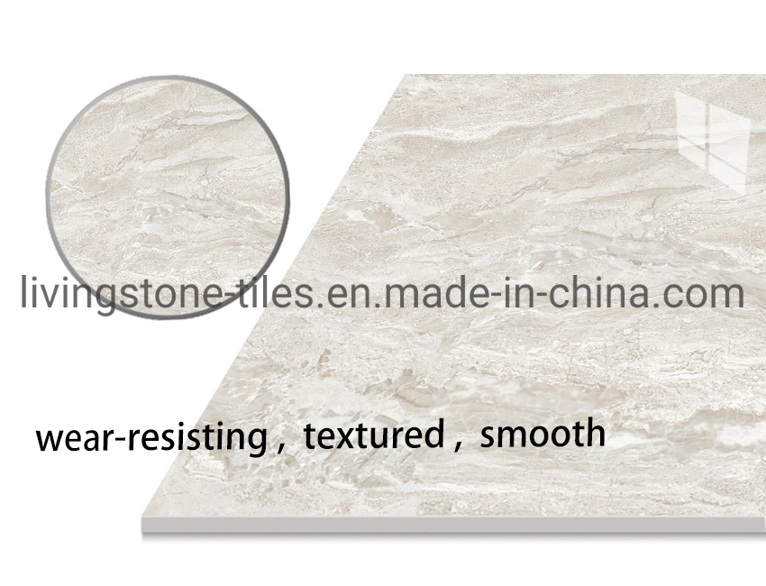 600*600mm Building Material Grey Color Copy Marble Design Ceramic Porcelain Flooring Tile