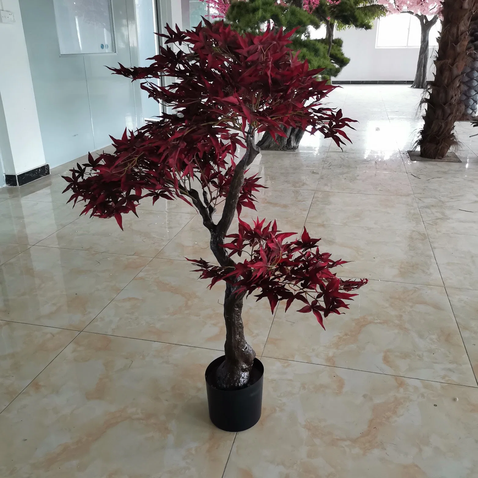 1,2 m de árvores artificiais Bonsai plantas japonesas Artificial Maple Tree plantas para a decoração moderna