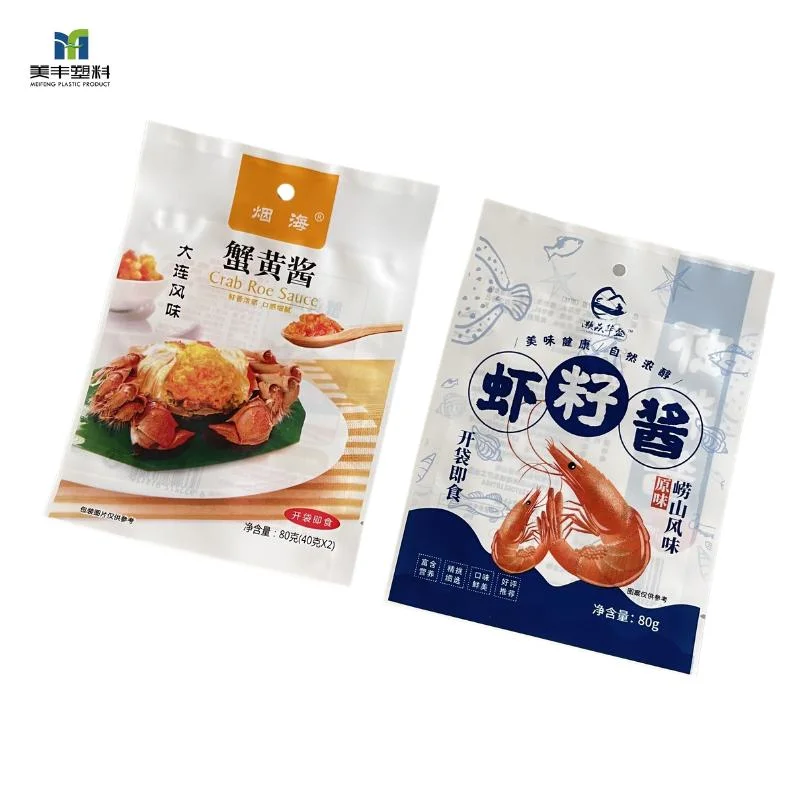 Mf Packaging Supplier 3 Side Seal Vacuum Bag Heat Seal Bag for Food Meat Seafood Packaging Bag