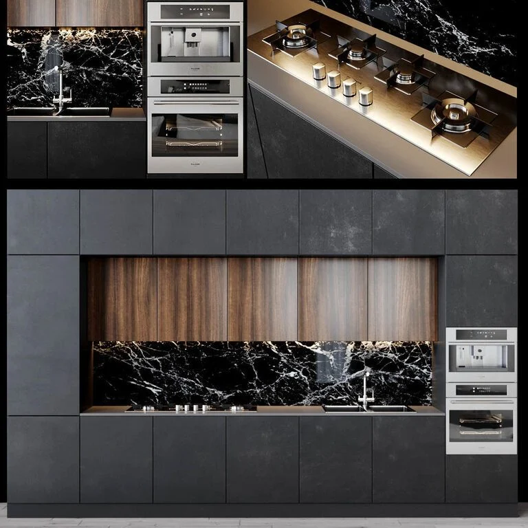 PA armários de cozinha modernos Design Acessórios de cozinha armário armazenamento