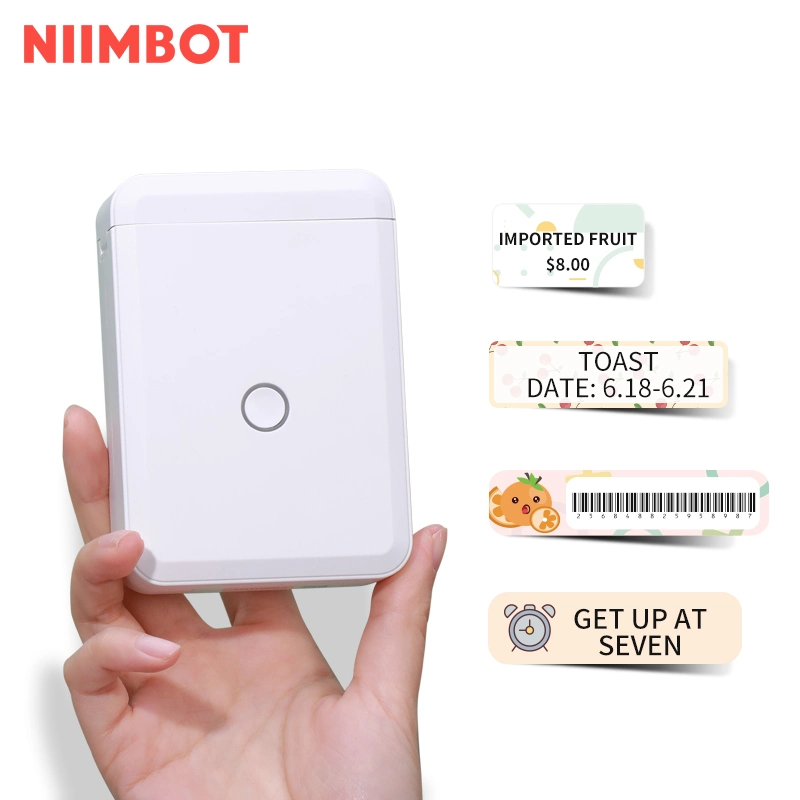 Niimbot Mini Handheld Pocket Portable Barcode Label Sticker Druckerkabel Etikettendruckmaschine