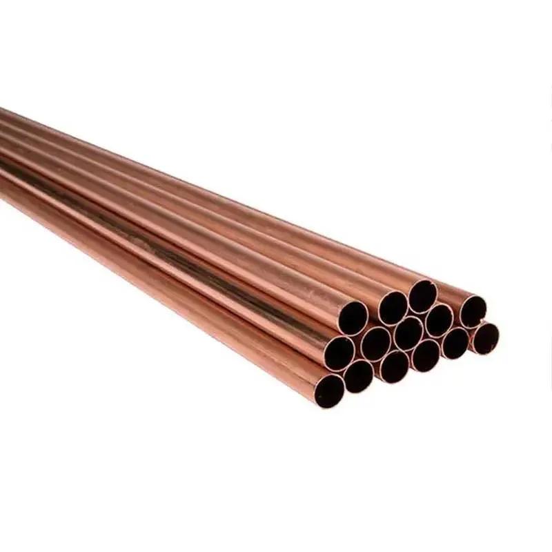C11000 Metal Seamless Tube Straight Od 1/2" 3/4" Copper Round Tubes ASTM Hfe59-1-1 C10100 Copper Round Pipe High Strength Alloy Material