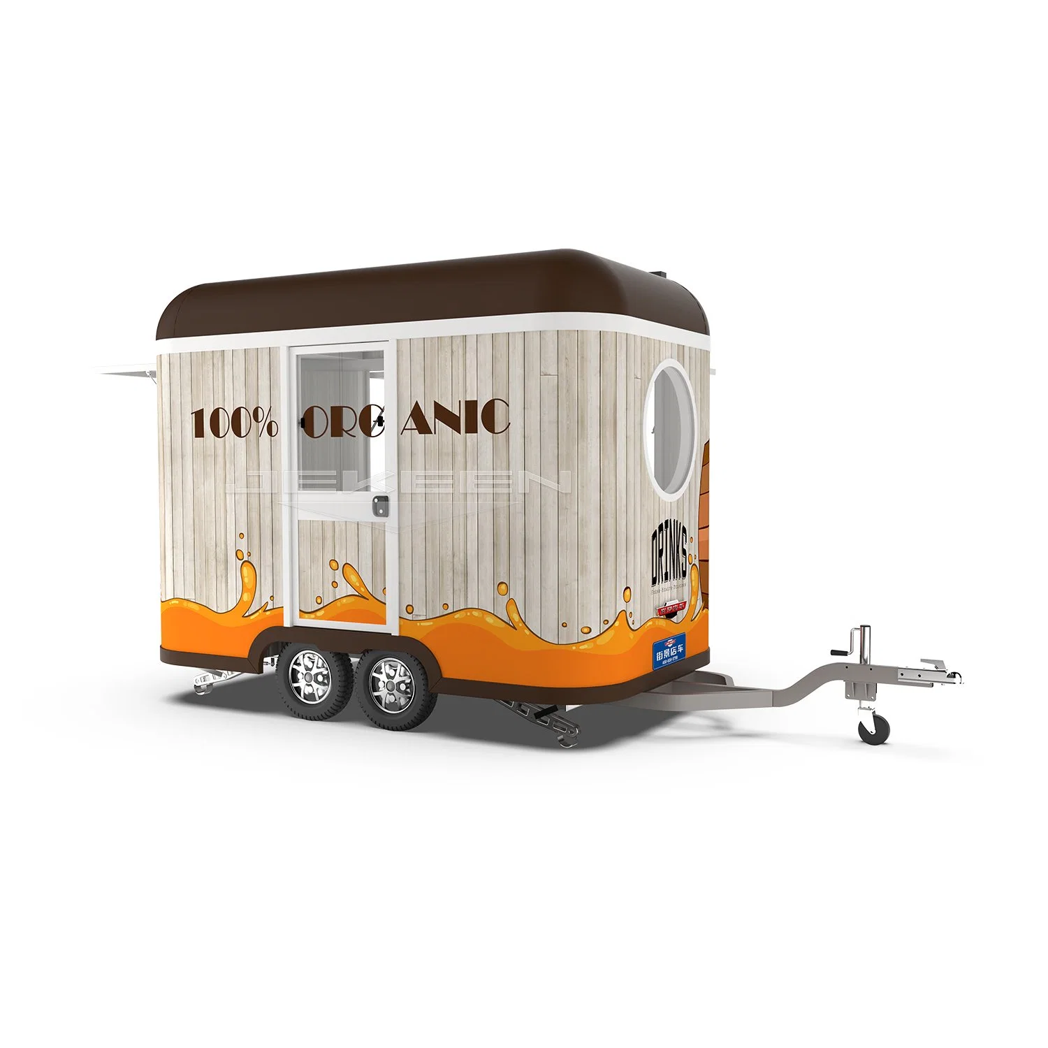 Good Quality Hawaiian Style Seafood Grill Electric Fast Food Mobile Trailer-Blues