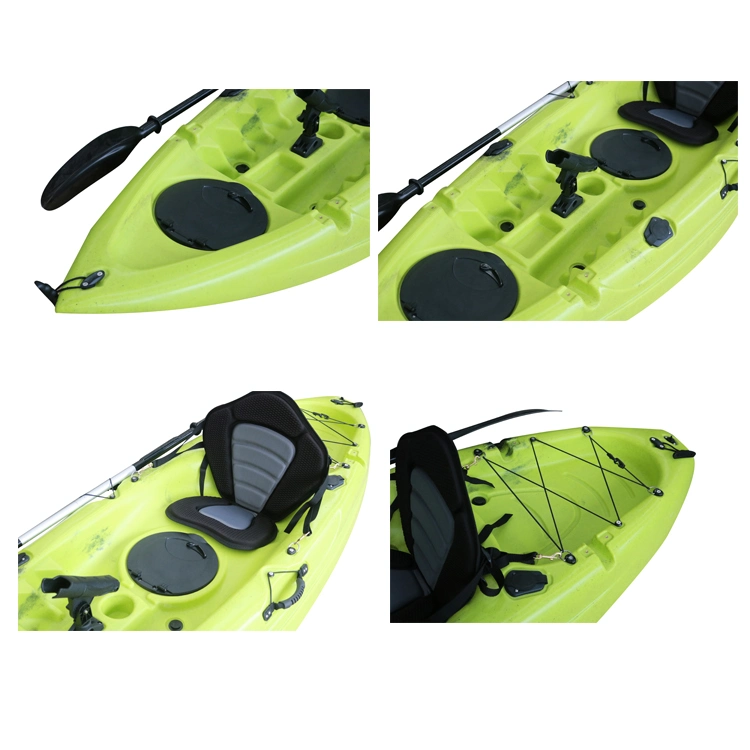 8,7FT Touring solo Kayak Sit On Top Paddle de pesca Canoa plástica