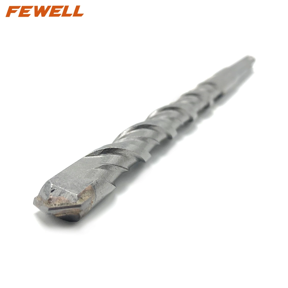 Professional SDS Plus Carbide Single Flat Tip 14*210mm Double Flute Electric Hammer Drill Bit for Granite Concrete Wall Masonry