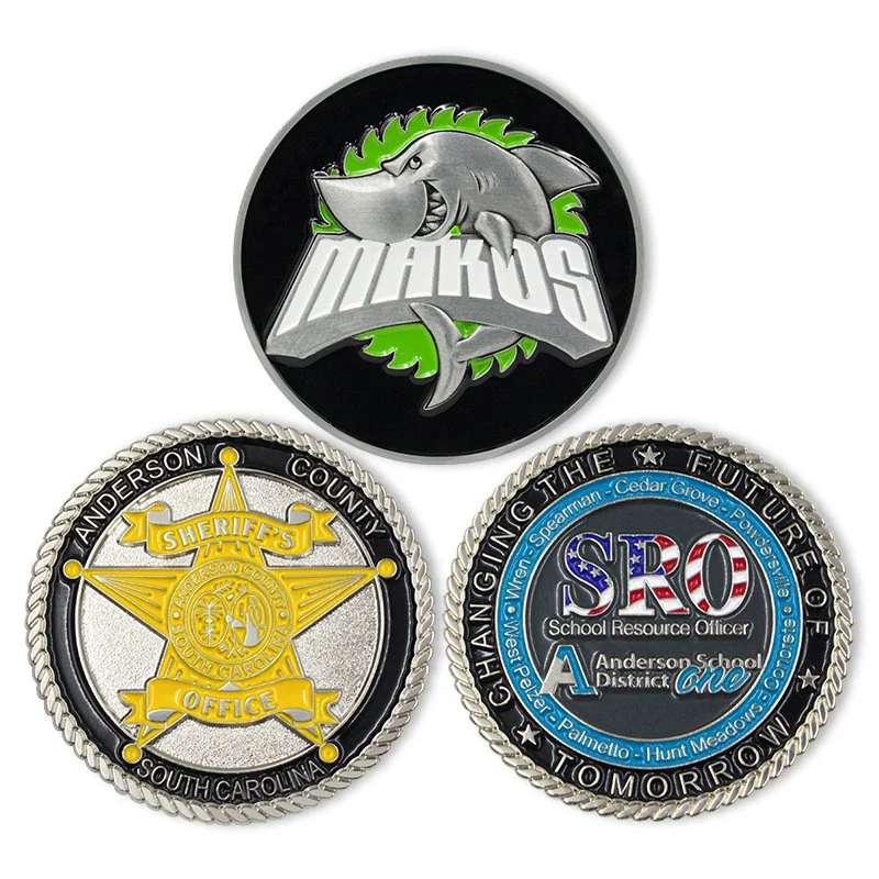 Cheap Challenge Coin Custom Made Color Coins Design Stamping Logo 3D 2D Zinc Alloy Metal Soft Enamel Souvenir Coins