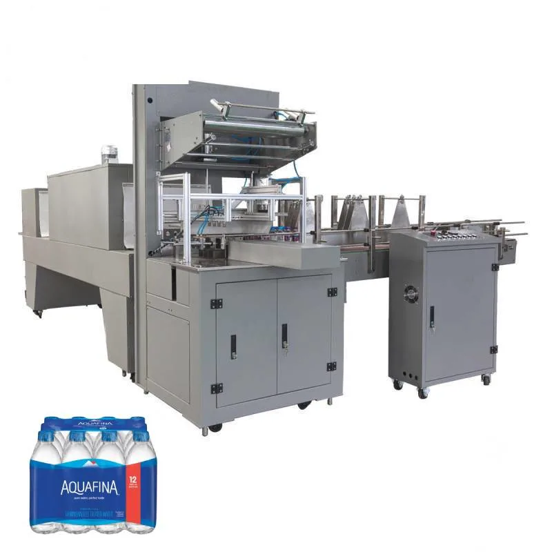 Automatic L Type Bottled Pure Mineral Drinking Water PE Film Shrink Packing Machine