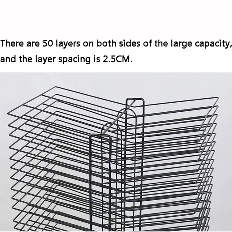 JH-Mech 50 étagères rack de séchage métallique double face