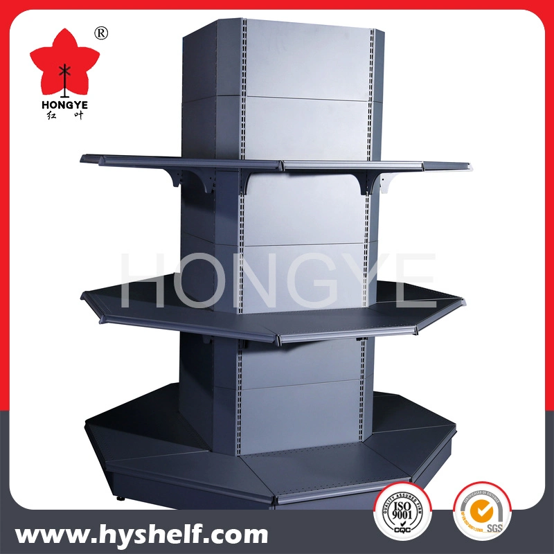 Double Side Heavy Duty Hypermarket Wire Mesh Gondola Shelf