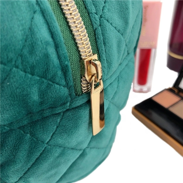Logotipo do saco cosméticos viagens Bandeira Xadrez Ladies Professional Private Label Digital Saco de Maquiagem personalizada