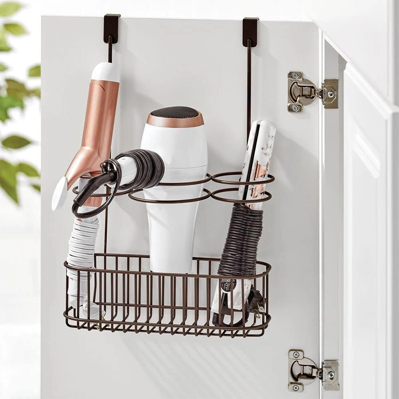 Nordic Retail Salle de Bain Sèche-cheveux Rack de stockage Hanger de sèche-cheveux pendaison de crémaillère d'affichage au cours de la porte