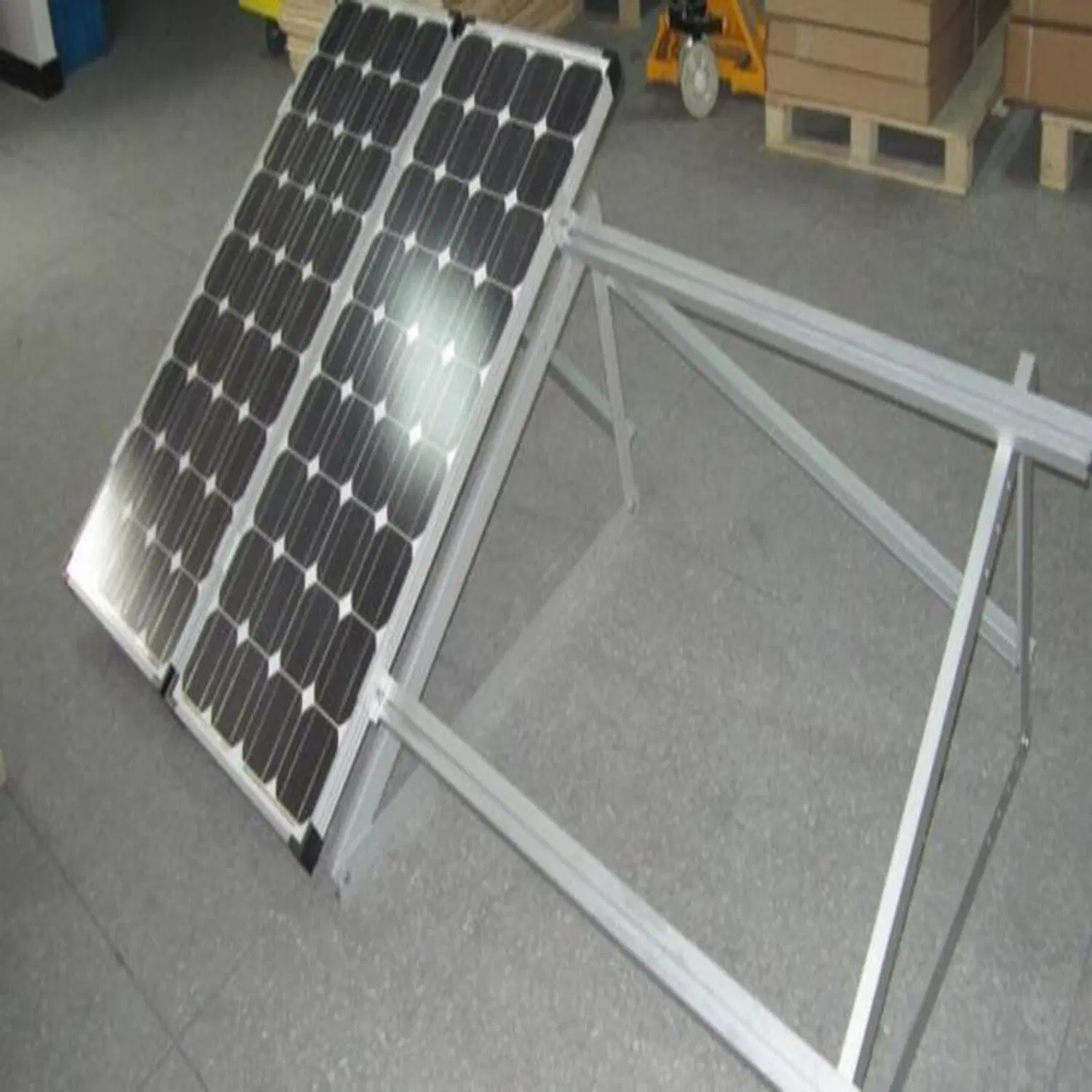 Aluminium Mountain Brackets Home PV Solar Panel Triangel Flat Roof Mounted