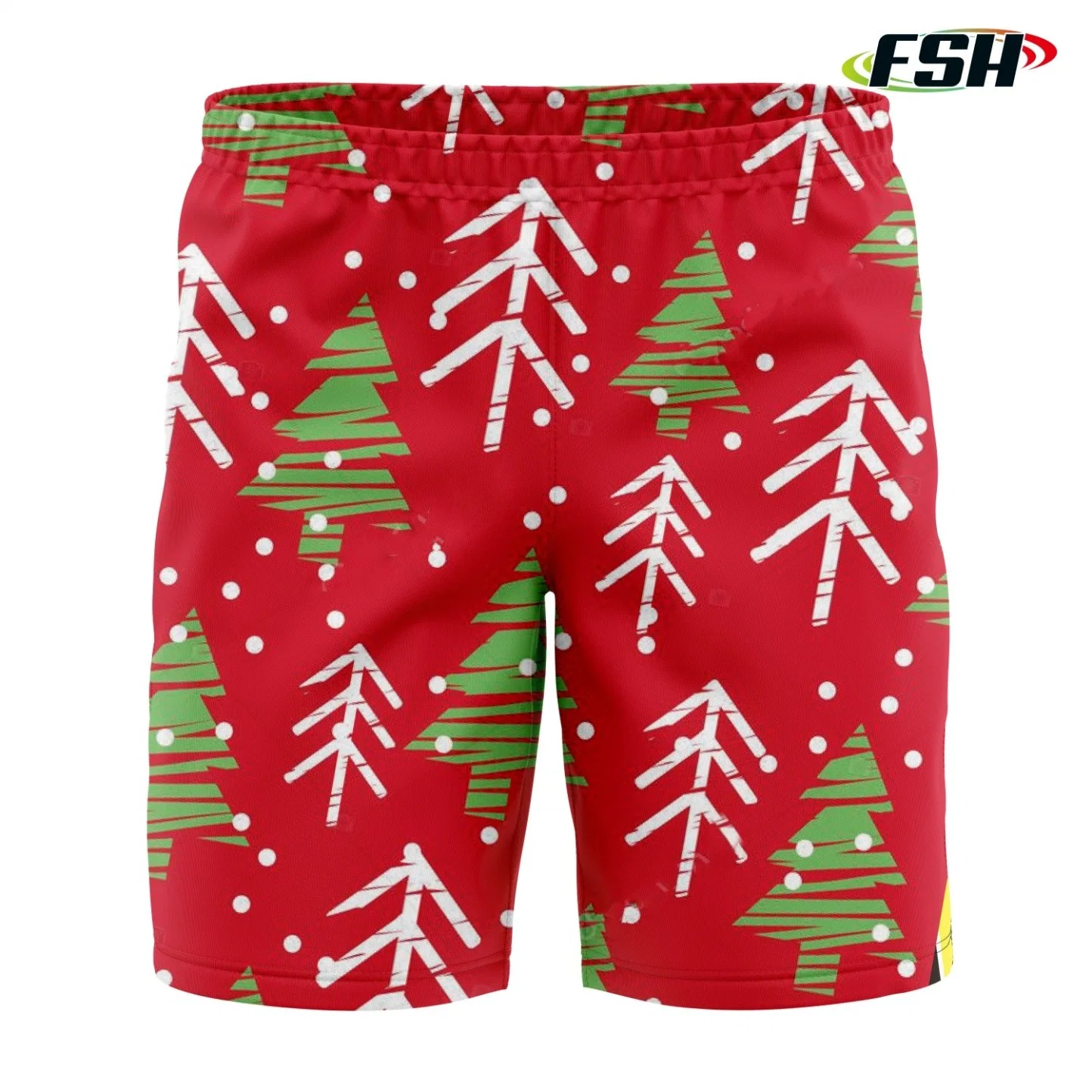 Short de surf d'entraînement de sport de Noël en polyester de plage de haute qualité Pantalon personnalisé