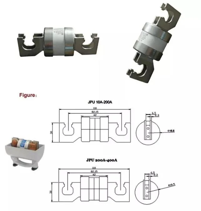 415/500 VAC 20A-800A Low Voltage Fuse Carrier Bolting Type Fuses