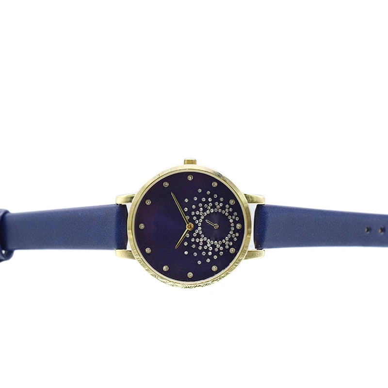 Curren Mayorista/Proveedor de moda ver marcado en azul Cristal relojes femeninos (cm0056)