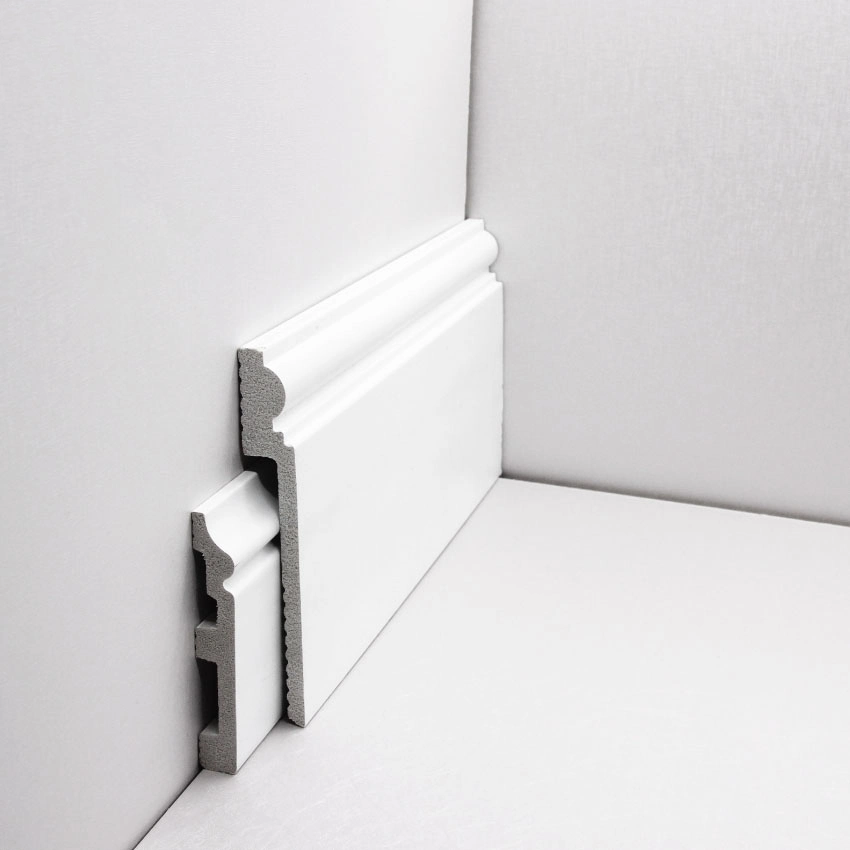 Polystyrene Material Quick Install Waterproof Decorative Moulding Baseboard Flooring & Accessories Skirting Moulding