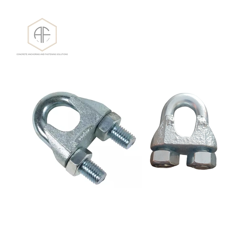 Made in China 11mm Malleable Wire Rope Clamp U Bolt Galvanized DIN741 Wire Rope Clamp