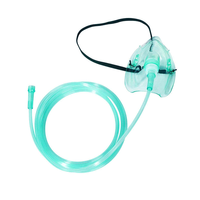 إمداد طبي PVC (دائرة ظاهرية دائمة)، مجموعة قناع الأكسجين مع أنبوب الأكسجين