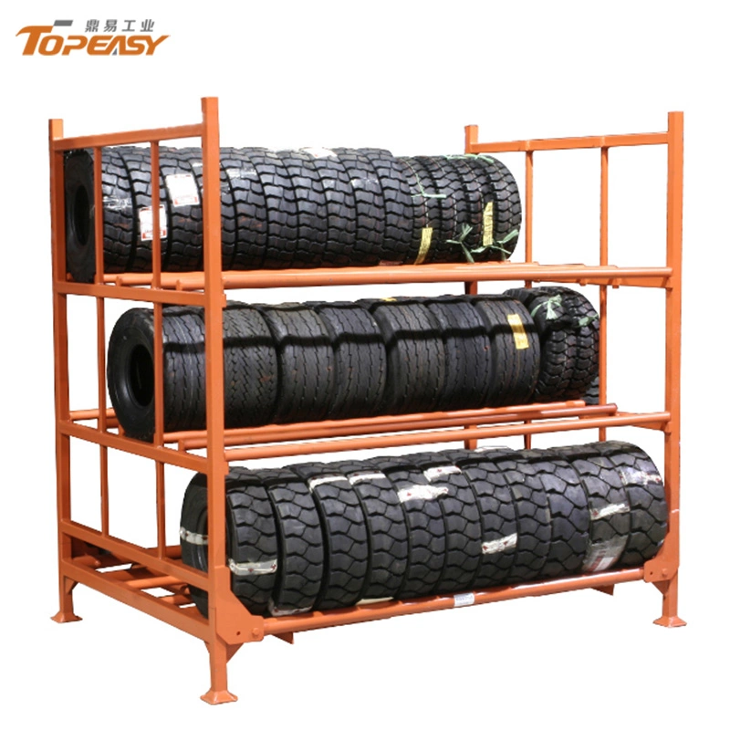 Warehouse Storage Wire Tire Display Rack Shelves