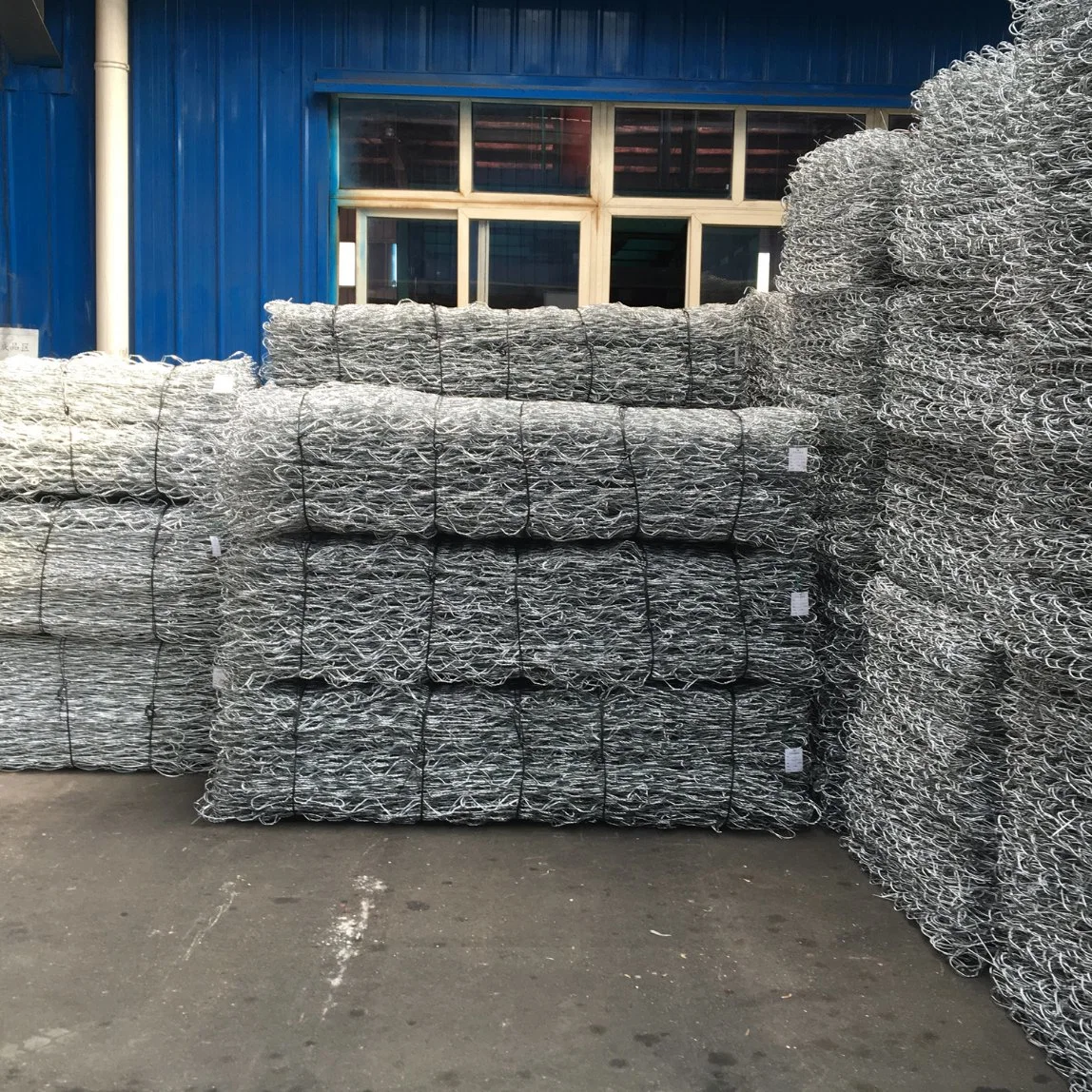 Granite Hexagonal Plastic Iron Wire Gabion Mesh Retaining Wall