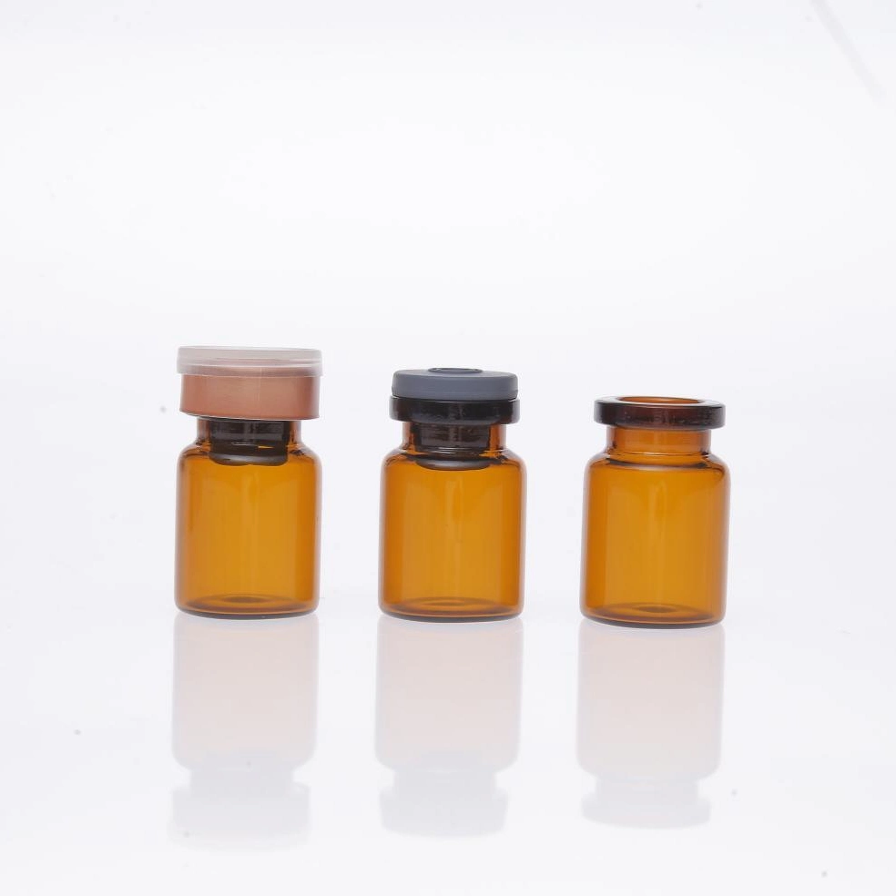 Hot Selling Clear Amber Vial Xilin Bottle Sealed with Rubber Stopper and Aluminum Plastic Combined Cover