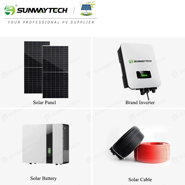 Sunway 3kw 5kw Hybrid Energy Storage Solar Power System with Lithium Battery Best Price