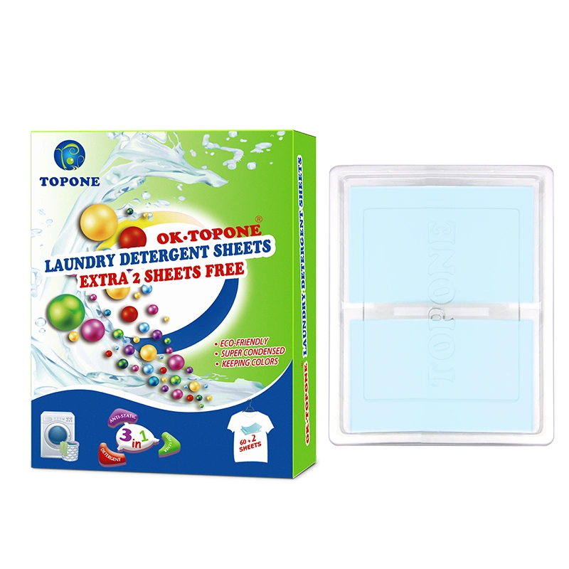 Concentrated Natural Laundry Detergent Sheets with OEM