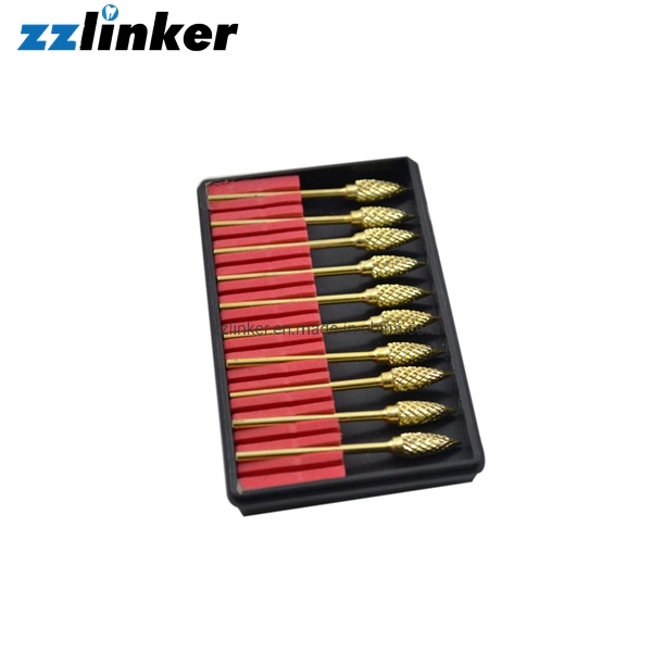 Lk-P21-1 Golden HP Low Speed Dental Tungsten Carbide Cutters Bur