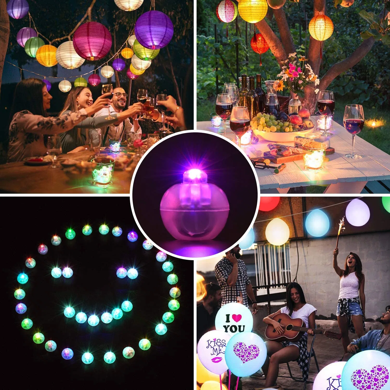 Una buena boda Venta Mini LED decoración GLOBO globo de parte de la luz de la Bolita