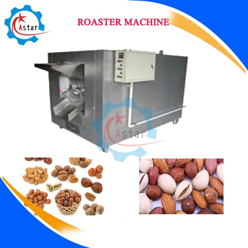 Electric or Gas Heating Corn Sesame Cocoa Bean Coffee Roaster Machine