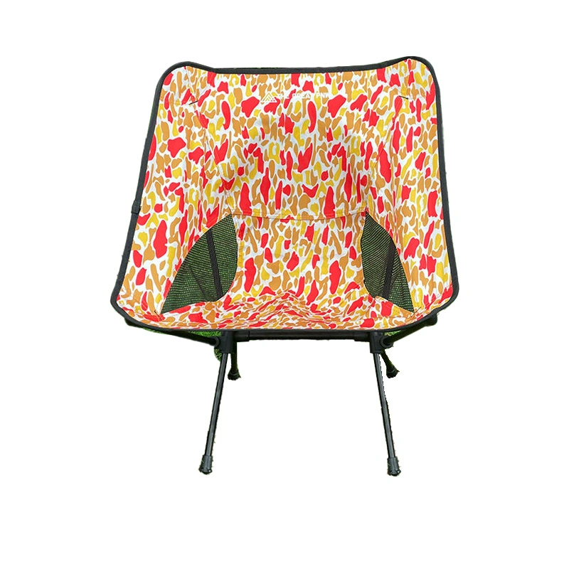 Luz exterior Gran Luna plegable Camping silla plegable aluminio silla