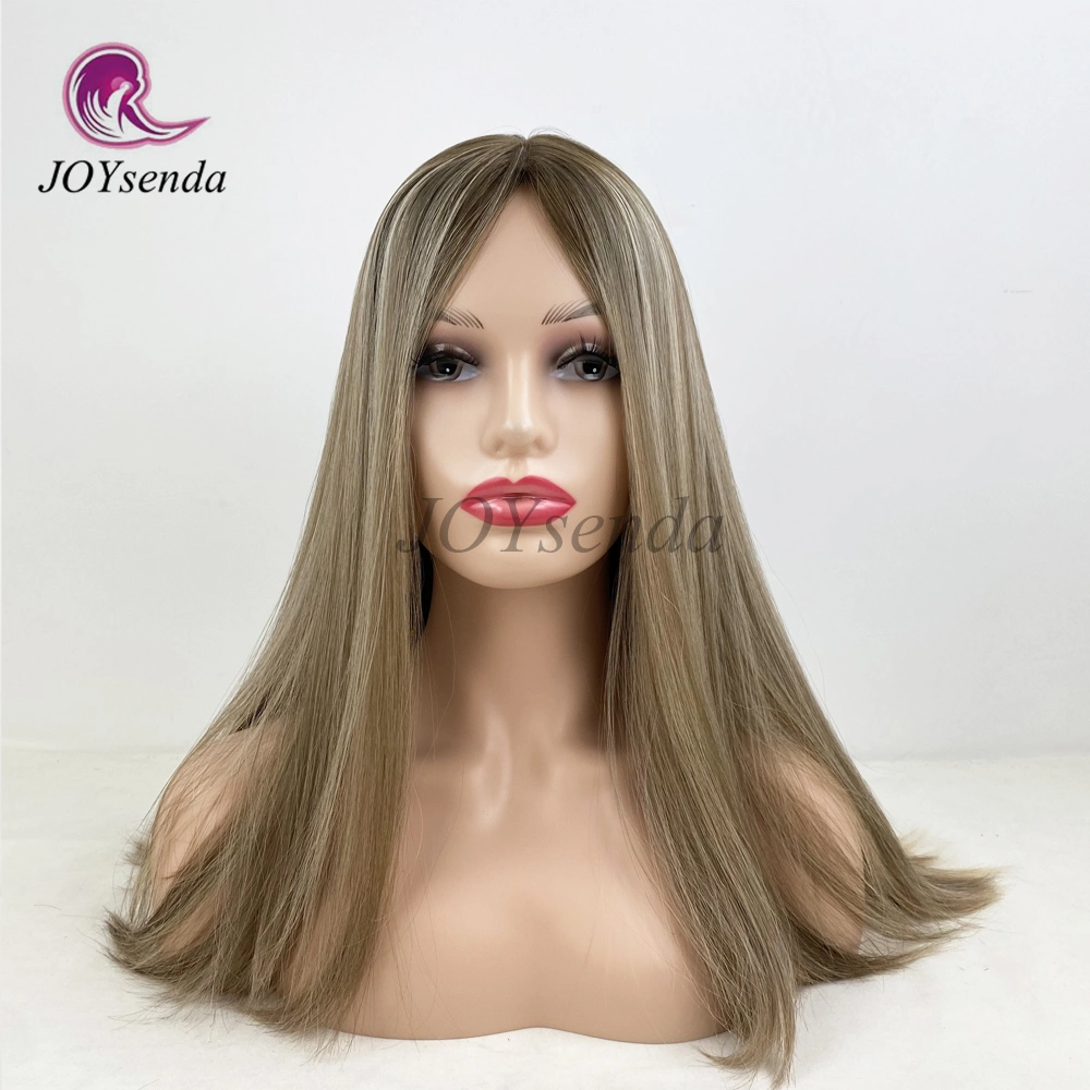 Proveedor de fábrica profesional Peluca rubia con reflejos 100% cabello humano virgen Peluca judía/Kosher Wig/Sheitel Wigs/Peluca judía kosher para mujeres blancas