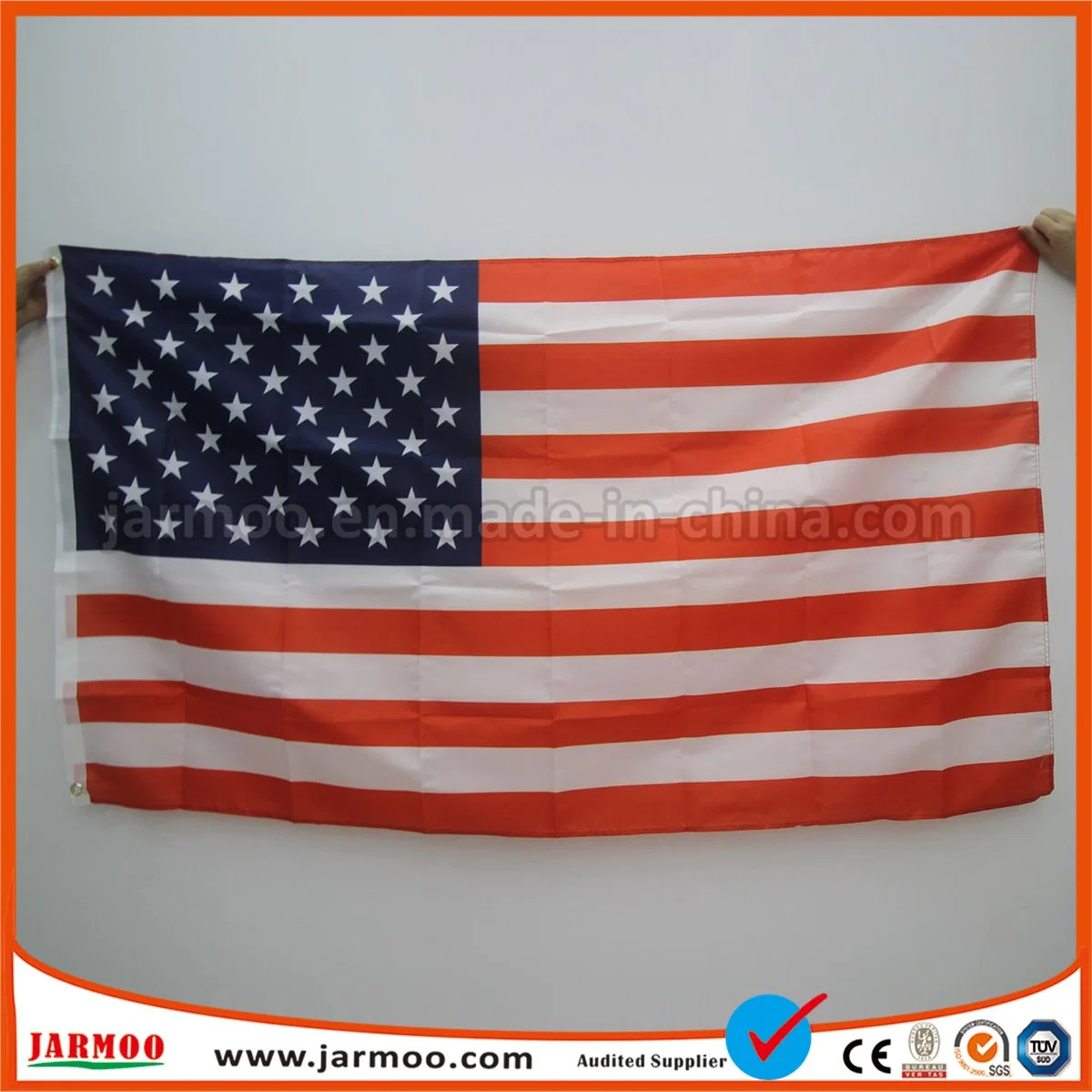 Polyester Fabric Football Team Woven Flag