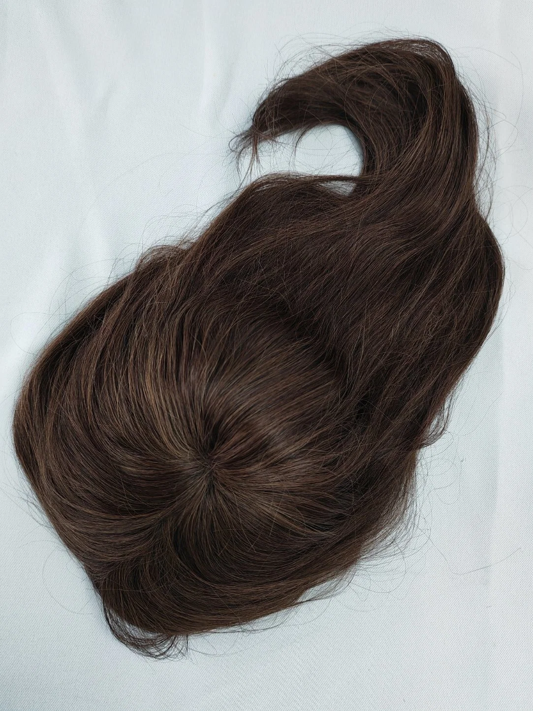 Best-Ventilated Bleached Knots Full Swiss Lace Human Hair Toupee