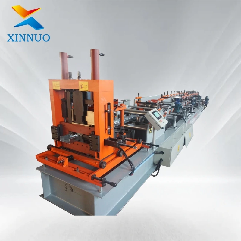 Hydraulic Pressure Colored Steel Rolling C Purlin Roll Forming Machine