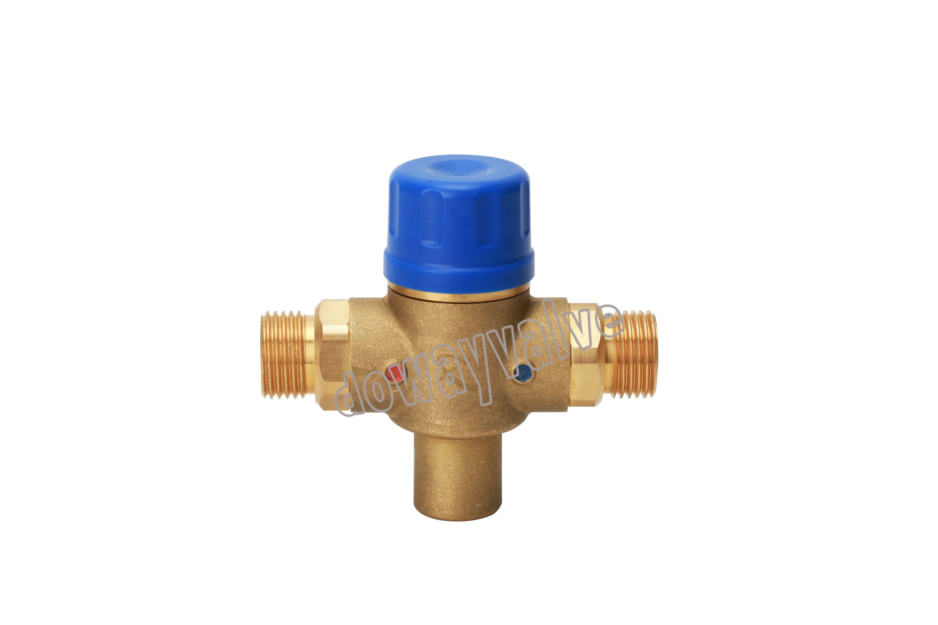 Nickle Plated Brass Rotary 3 Port Brass Mixing Valves China Supplier