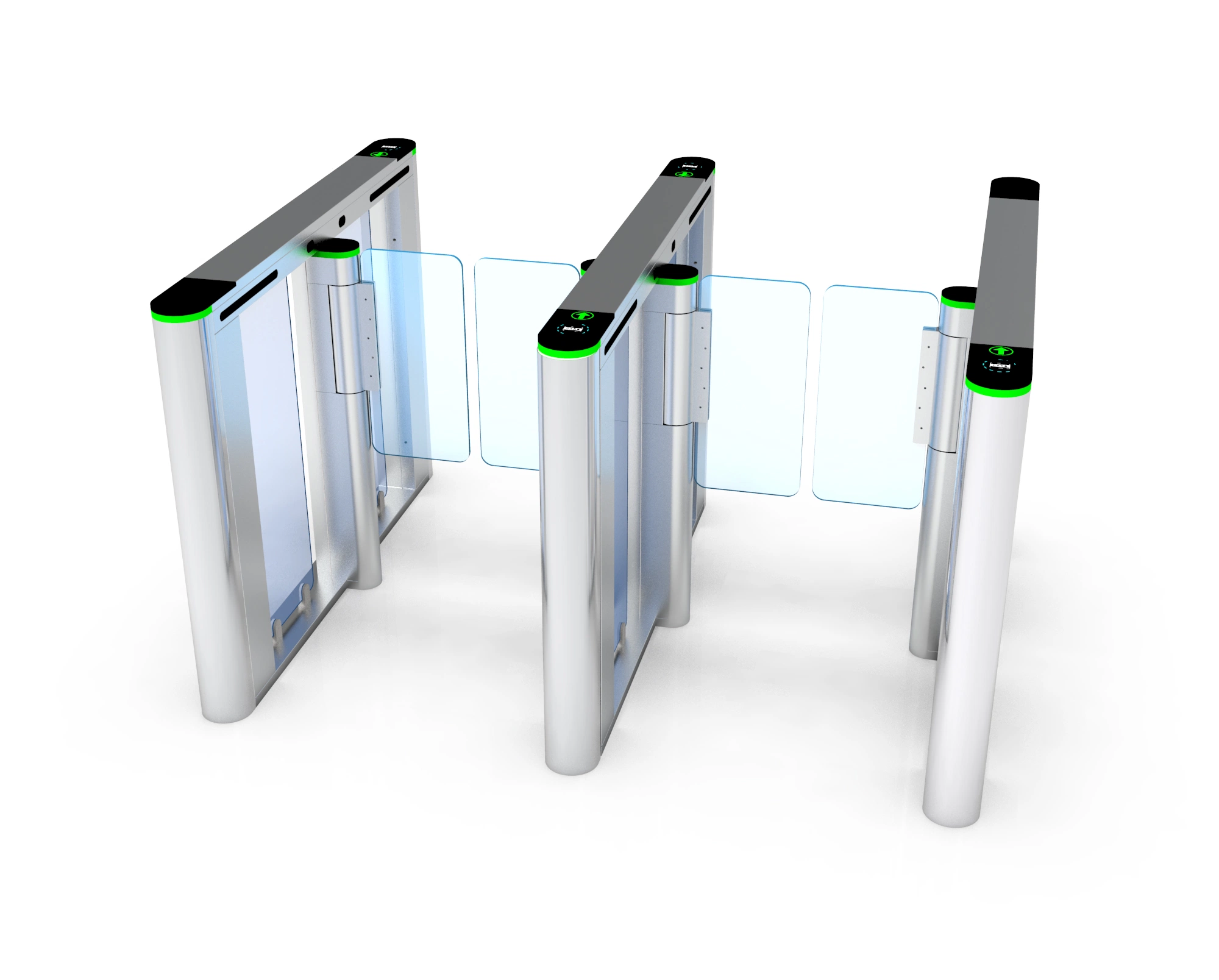 Automatic Half Height Turnstile Gate with RFID Card Access Control Swing Barrier Turnstile