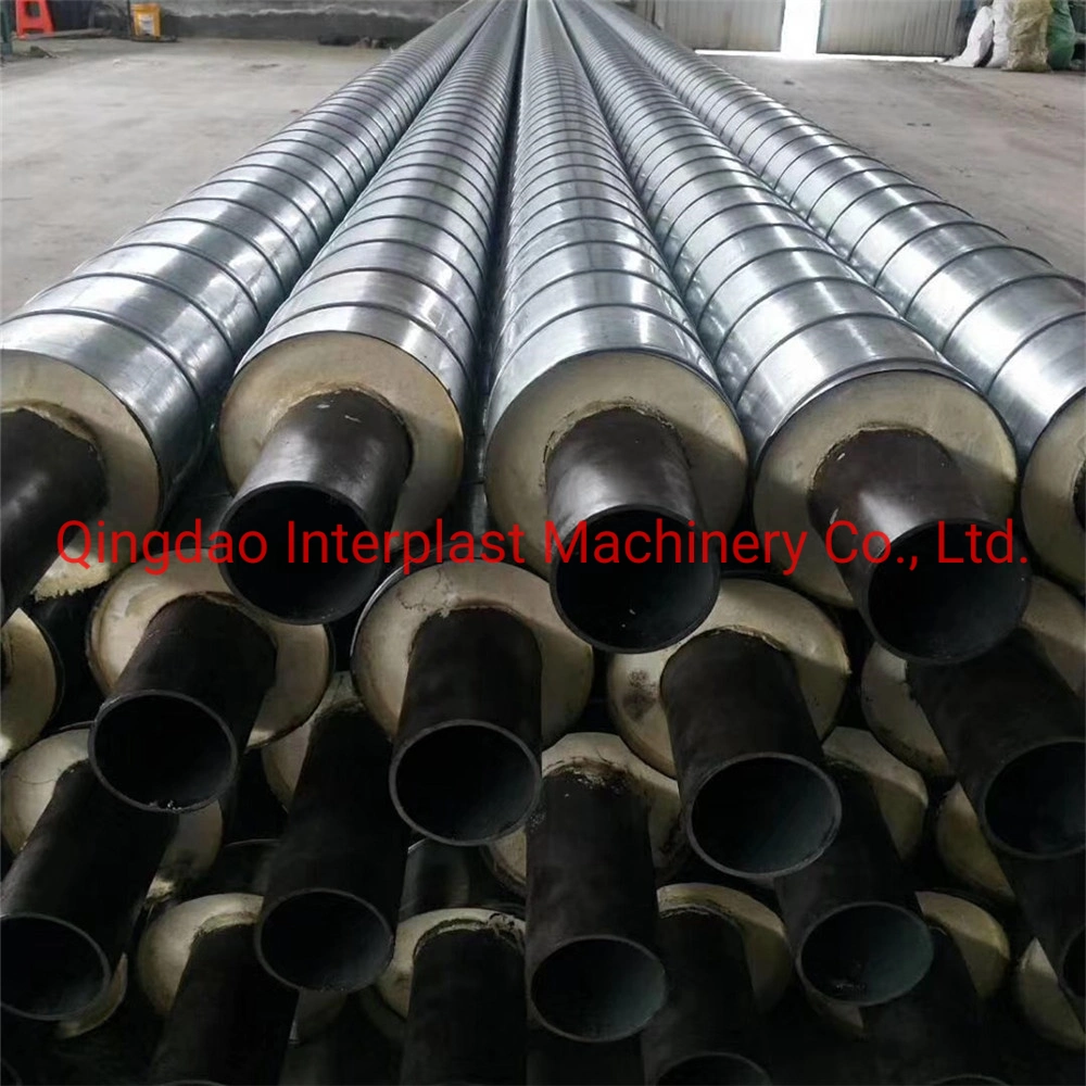 HDPE Spiral Polyurea and Isocyanate Pre Insulated Pipe Jacket Extrusion Line