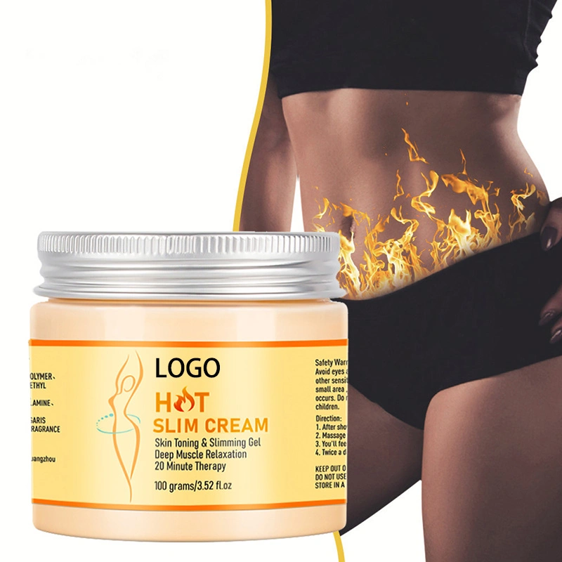 La pérdida de peso rápido de etiqueta privada de la Grasa de cintura Body Shaping Gel anti celulitis compacta caliente quema Barriga adelgazar crema caliente