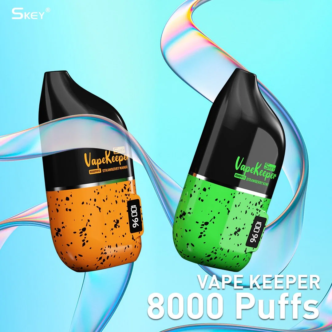 VAPE desechable VAPE Pod Hookah Skey Vapekeeper 8000 Pantalla de potencia de líquido E-Smart Puffs VAPE Ecig