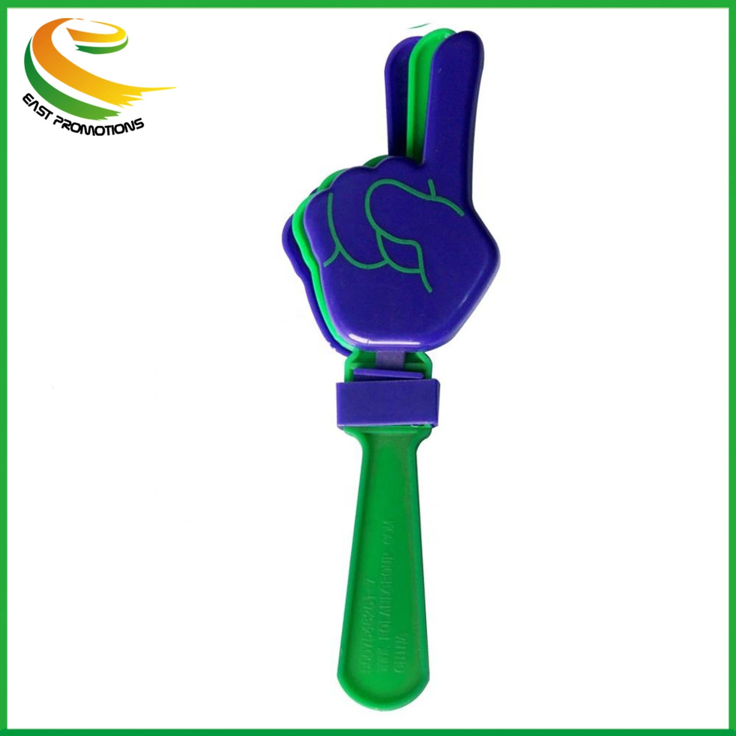 Top Popular OEM Design Index Finger Shaped Plastic Football Concert Annual Meeting Fan Clap Bar Noise Maker Cheering Hand