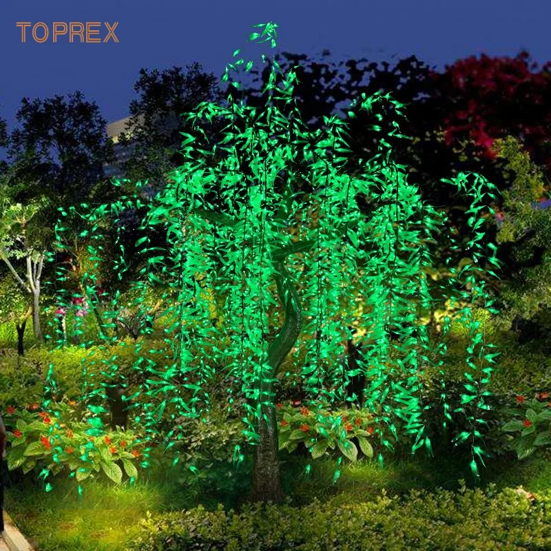 Künstliche Outdoor LED Weidenbaum Lichter mit Sterneneffekt